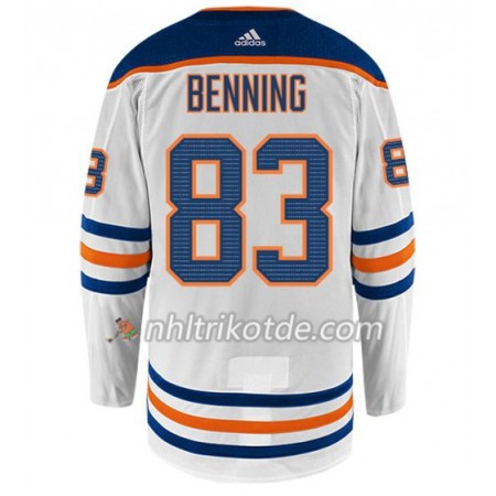 Edmonton Oilers Trikot MATT BENNING 83 Adidas Weiß Authentic - Herren